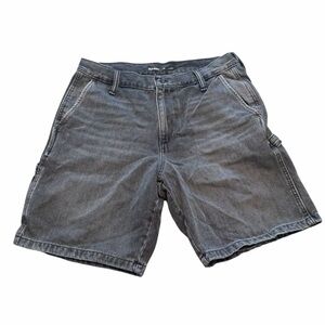Men’s Old Navy washed black denim carpenter shorts